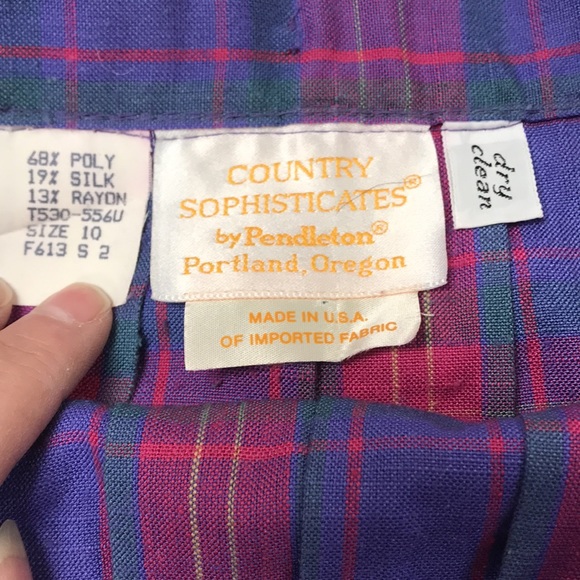 Vintage Pendleton plaid skirt - Picture 6 of 6